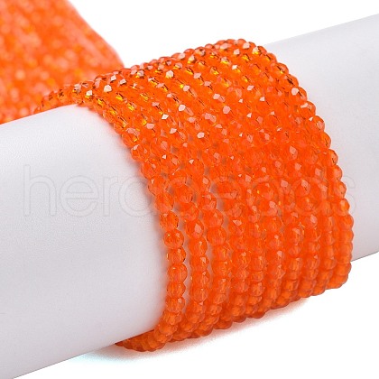 Transparent Glass Beads Strands GLAA-H021-04-26-1