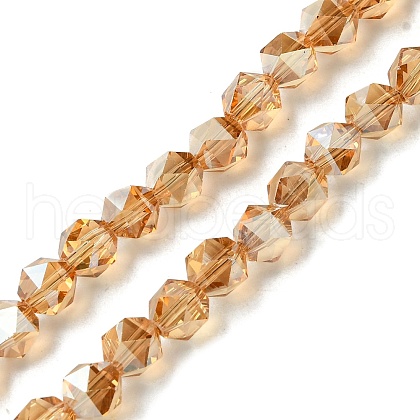 Electroplate Glass Beads Strands EGLA-K061-07A-PL01-1