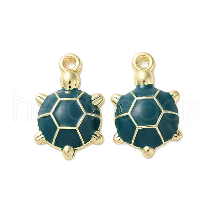 Alloy Enamel Pendants FIND-O003-08E-G-1