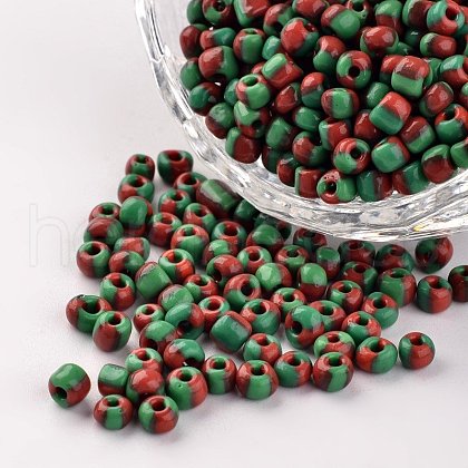 6/0 Opaque Colours Seep Glass Beads SEED-M006-A06-1