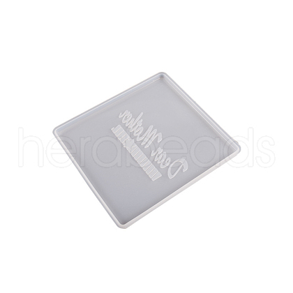 DIY Silicone Square Coaster Molds for Baby Shower SIMO-PW0014-07B-1