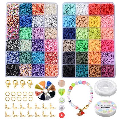 DIY Heishi Bracelet Necklace Making Kit DIY-YW0006-75-1