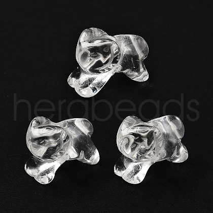 Chinese Zodiac Natural Quartz Crystal Carved Beads G-D300-01E-1