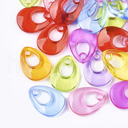 Transparent Acrylic Pendants TACR-S133-067-1