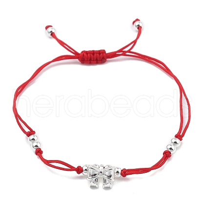 Nylon Thread Braided Bead Bracelets BJEW-JB11212-02-1