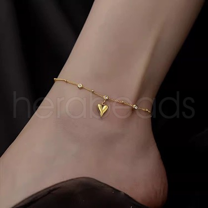 316L Surgical Stainless Steel Charm Anklets for Women FS-WG47470-23-1
