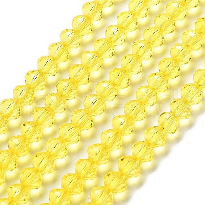 Transparent Glass Beads Strands GLAA-A014-03D-1