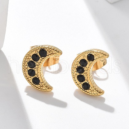 304 Stainless Steel Stud Earrings for Women EJEW-F361-03G-1
