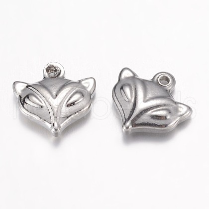 Tarnish Resistant 304 Stainless Steel Charms STAS-P171-06P-1