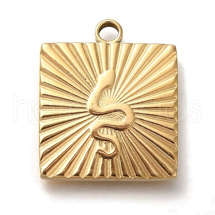 Ion Plating(IP) 304 Stainless Steel Pendants STAS-P371-109G-1