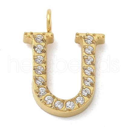 Ion Plating(IP) 304 Stainless Steel Micro Pave Cubic Zirconia Pendants STAS-Z107-03G-20-1