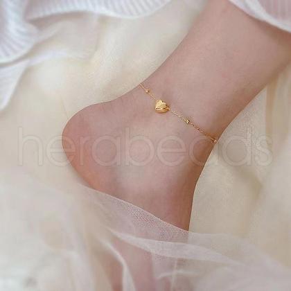 Stainless Steel Charm Anklets for Women WG18C2B-10-1