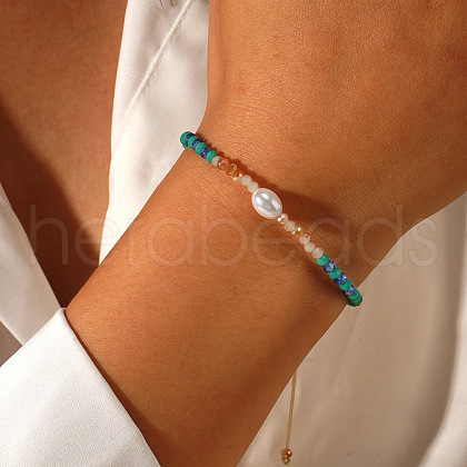 Bohemian Handmade Beaded Crystal Bracelets AY4302-1-1