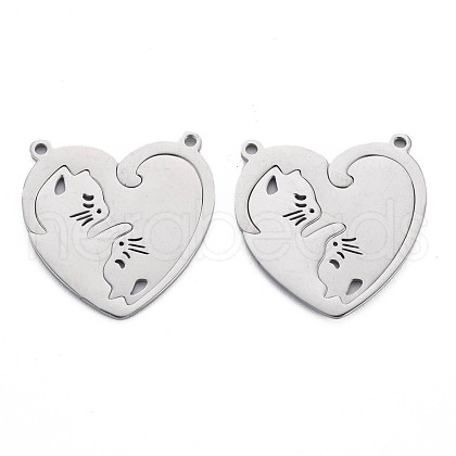 Non-Tarnish 304 Stainless Steel Pendants STAS-N095-035-1