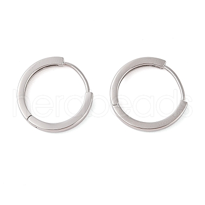 Brass Hoop Earring EJEW-Q385-01B-P-1