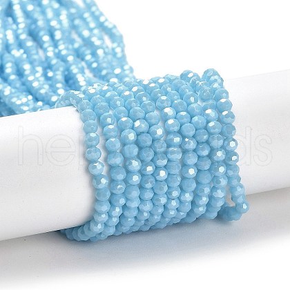 Electroplate Opaque Glass Beads Strands EGLA-A035-P3mm-A08-1