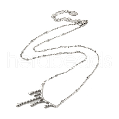 Non-Tarnish 304 Stainless Steel Necklace NJEW-B076-01P-1