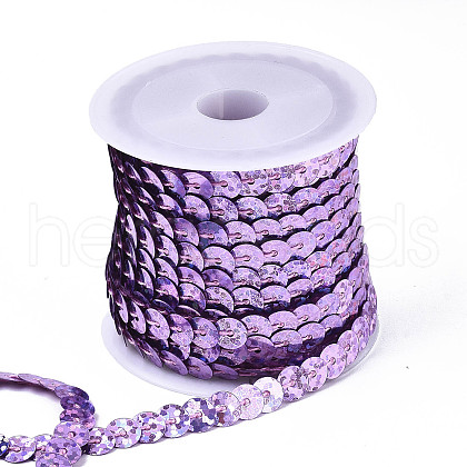 Eco-Friendly Plastic Paillette Beads PVC-Q092-6mm-P50129-1