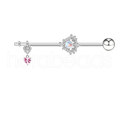 Brass Rhinestone Nipple Rings WG50E44-15-1