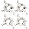 Beebeecraft 10Pcs Brass Spring Ring Clasps KK-BBC0016-34A-S-1