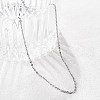Brass Cable Chain Necklaces Making MAK-P011-01P-4