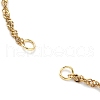 2Pcs 2 Colors 304 Stainless Steel Singapore Chain Bracelet Making AJEW-JB01332-5