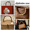   4Pcs 2 Styles Arch Plastic Imitation Bamboo Shank Bag Handles DIY-PH0022-35-6