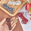SUNNYCLUE 8M 4 Colors Round Braided Cowhide Cords WL-SC0001-02-3