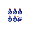 BENECREAT 6Pcs Handmade Lampwork Perfume Bottle Pendants LAMP-BC0001-02-7