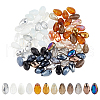   3Bags 3 Colors  Transparent Glass Beads  Segmented Multi-Color Beads GLAA-PH0003-36A-1