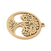 304 Stainless Steel Pendants STAS-V016-11G-2