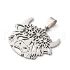 201 Stainless Steel Pendants STAS-V014-07P-2