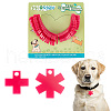 Transparent Blank Acrylic Pet Dog ID Tag PALLOY-AB00040-1