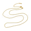 Brass Ball Chain Necklaces NJEW-B119-05G-2