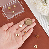 Beebeecraft 8Pcs Brass Ear Nuts FIND-BBC0003-57G-3