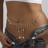 Heart Star Iron & Brass & Alloy Tassel Double Layer Waist Chains for Bikini FS-WGFEFD2-01-1