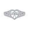925 Sterling Silver Micro Pave Cubic Zirconia Finger Rings FS-WG6D494-01-5