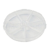7 Grids Flat Round Polypropylene(PP) Bead Storage Containers CON-XCP0002-18-1