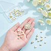 BENECREAT 48Pcs Brass Beads KK-BC0007-24-3
