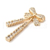 Brass Micro Pave Cubic Zirconia Beads KK-G503-45G-2