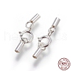 925 Sterling Silver Spring Ring Clasps STER-G019-B-08S-2