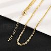 3MM Brass Cable Chain Necklaces NJEW-L356-03G-3