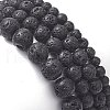 4Pcs 4 Style Column & Round & Flat Round Alloy & Natural Lava Rock & Synthetic Hematite Beaded Stretch Bracelets Set for Women BJEW-JB09366-5