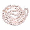 Electroplate Opaque Solid Color Glass Beads Strands EGLA-T020-07J-2