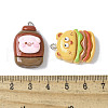16Pcs 16 Styles Opauqe Resin Pendants RESI-V001-03-3