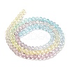 Transparent Painted Glass Beads Strands X1-DGLA-A034-T1mm-A15-5