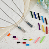 SUPERFINDINGS 2 Sets 2 Style Stainless Steel Perfume Bottle Necklaces Set NJEW-FH0001-08-3