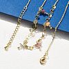 Brass Rolo & Flat Sequin Chains Necklaces for Women NJEW-D302-55-2