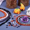  12 Strands 12 Style Halloween Theme Transparent Glass Beads Strands GLAA-TA0001-42-14