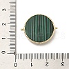 Synthetic Malachite Connector Charms KK-P260-29B-G-3